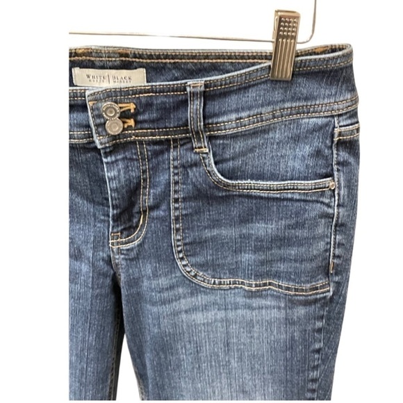 𝅺WHITE House Black Market Capri Jeans Women’s Size 6. - Picture 7 of 16